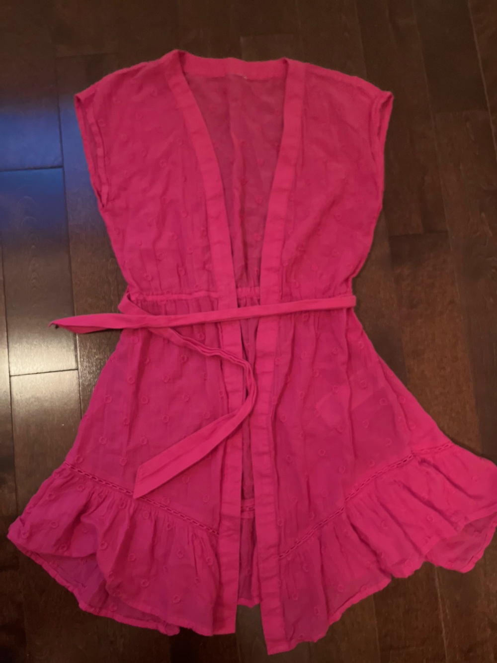 abercrombie kids Hot Pink Eyelet Swim Coverup